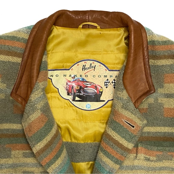 Vintage Donald Healy No Naked Company Women’s Southwestern Aztec Wool Blend Coat - Picture 5 of 10